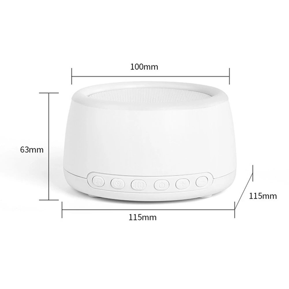 (image for) Portable White Noise Sleep Machine Bluetooth Speakers Sleep Meter With 24 Soothing Sounds Night Lights Memory Function Timer